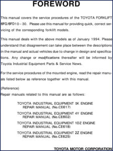 toyota 6fg10, toyota manual
