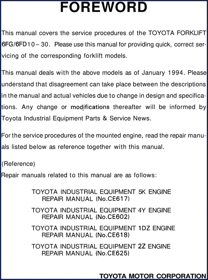 toyota 6fg10, toyota manual