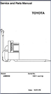 toyota 6hbw20 1995 service manual, toyota service manual, toyota 6hbw20