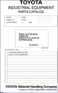 toyota 7fb10, toyota manual