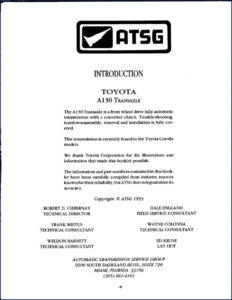 toyota a130 1993 technical manual, toyota manual, toyota a130