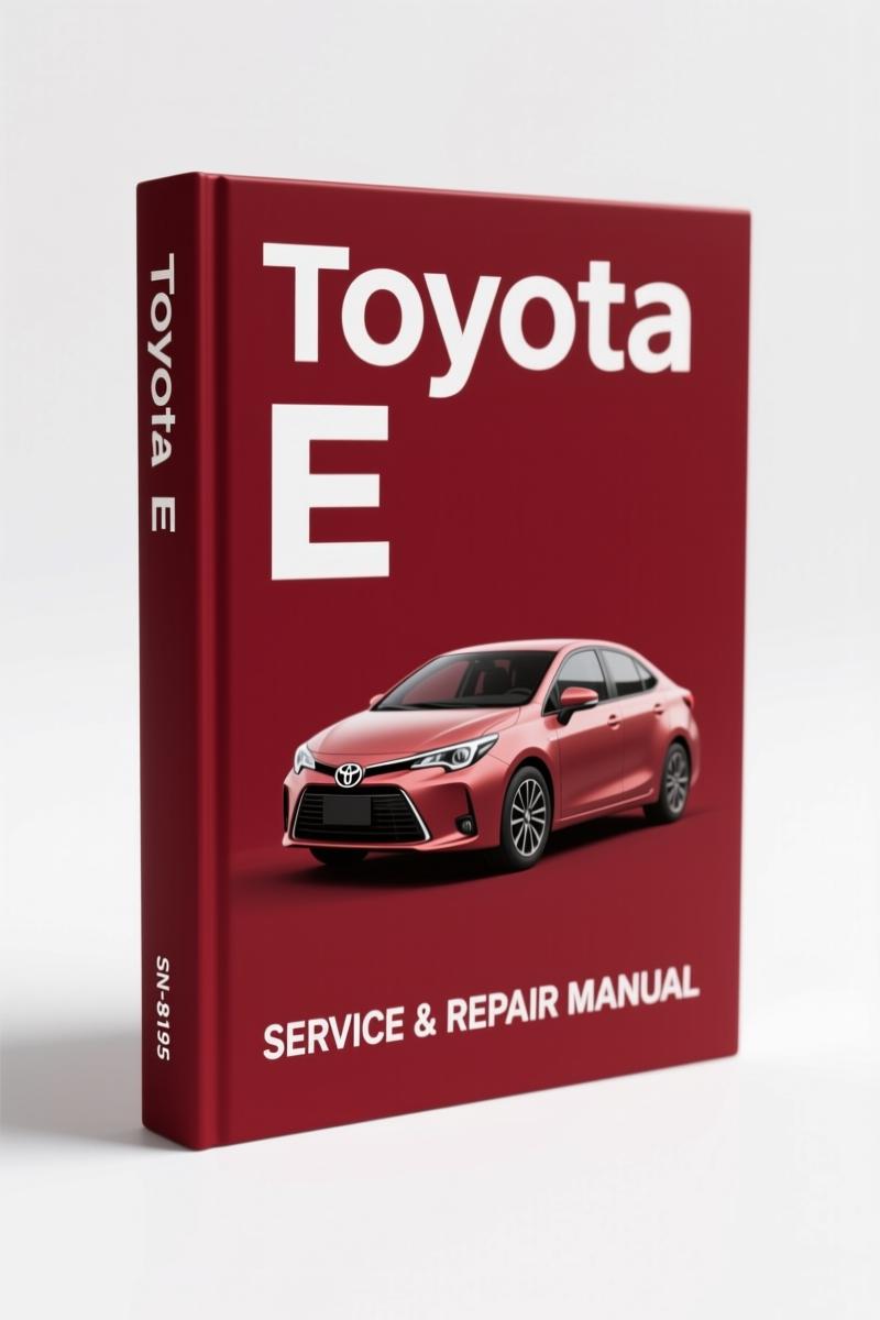 toyota e 2000 service manual, toyota service manual, toyota e