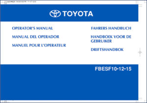 toyota fbesf10, fbesf12, fbesf15 operators manual, toyota manual, toyota fbesf10,