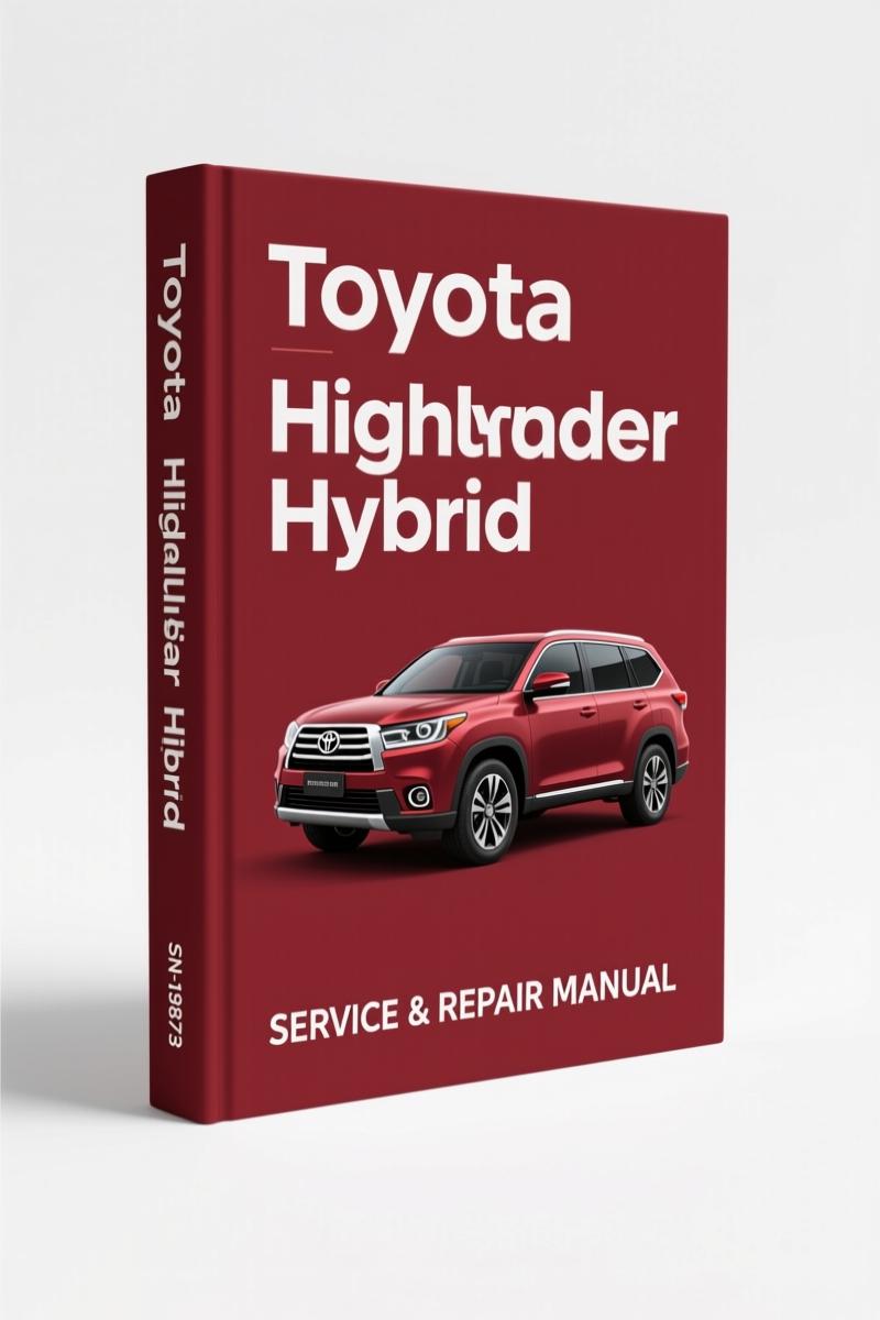 2006 Toyota Highlander Hybrid Training Manual cover – 59-page OEM technical introduction