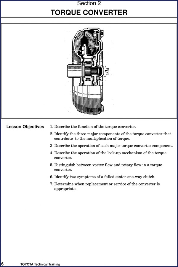 toyota torque converter training manual, toyota manual, toyota torque