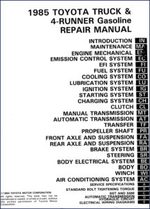 1984 toyota truck 4, toyota manual, toyota toyota