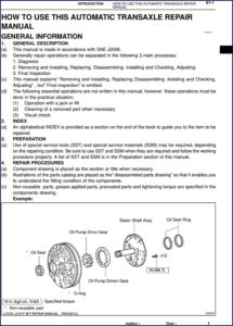 toyota u151e, u151f repair manual, toyota repair manual, toyota u151e,