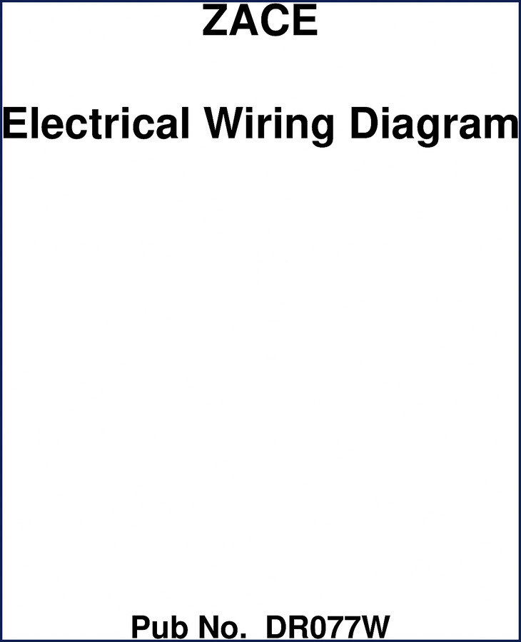 toyota zace electrical schematic, toyota manual, toyota zace