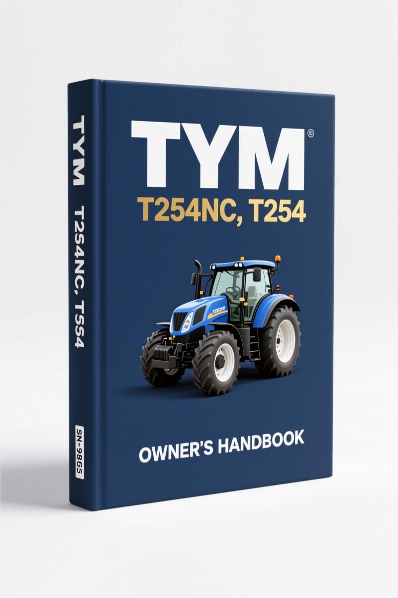 tym t254nc, t254 operators manual, tym manual, tym t254nc,