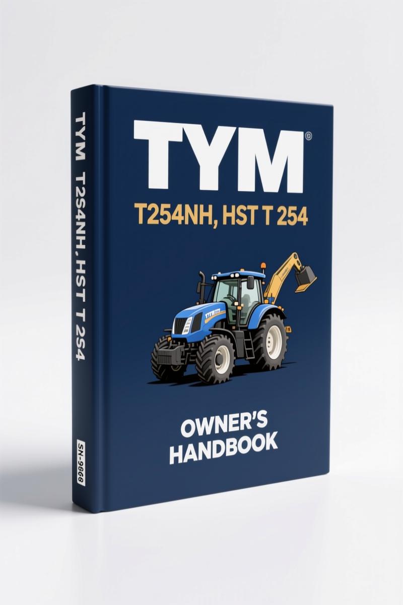 TYM T254NH, HST T 254 Operators Manual – 105 pages of factory tractor documentation