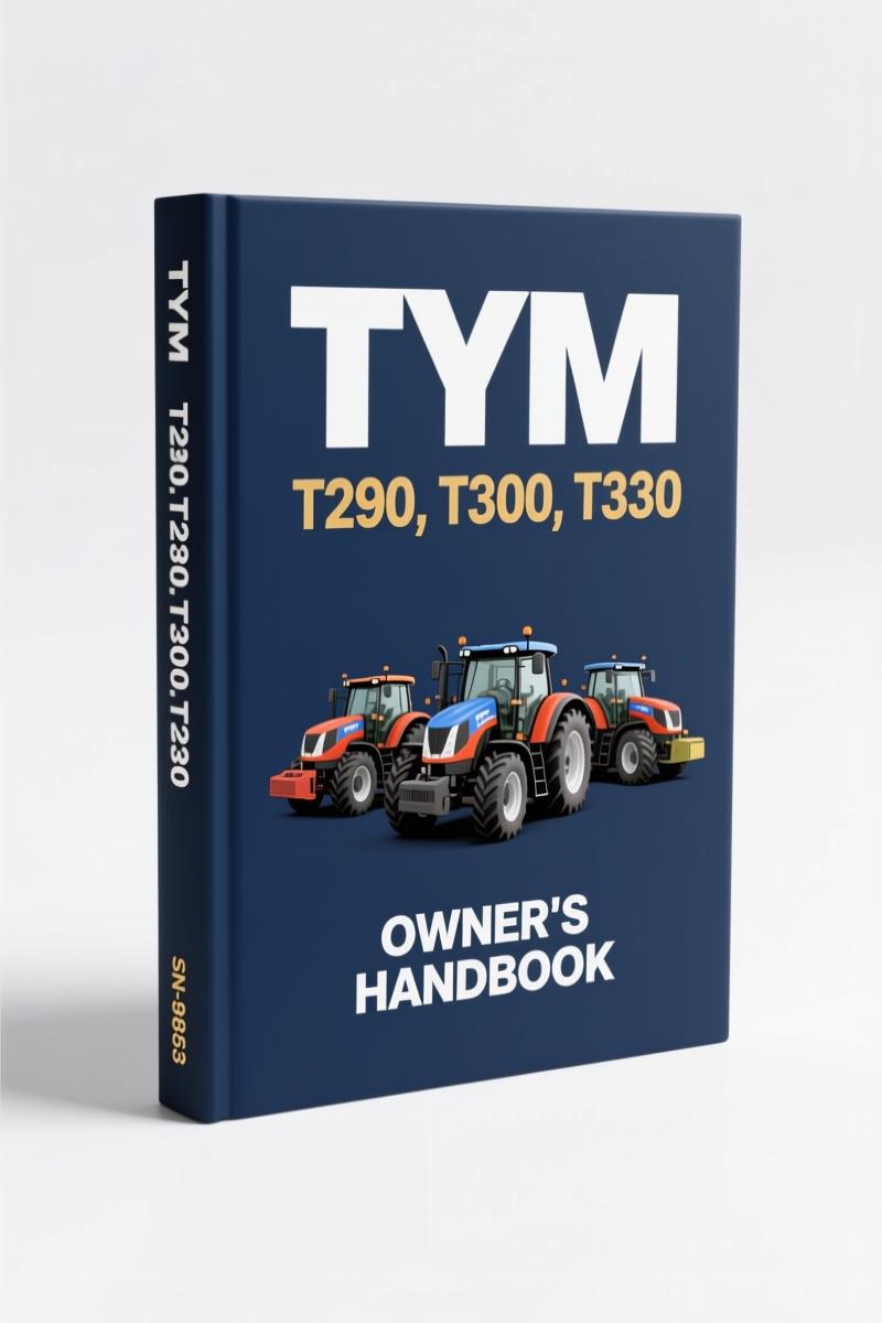 tym t290, t300, t330 operators manual, tym manual, tym t290,