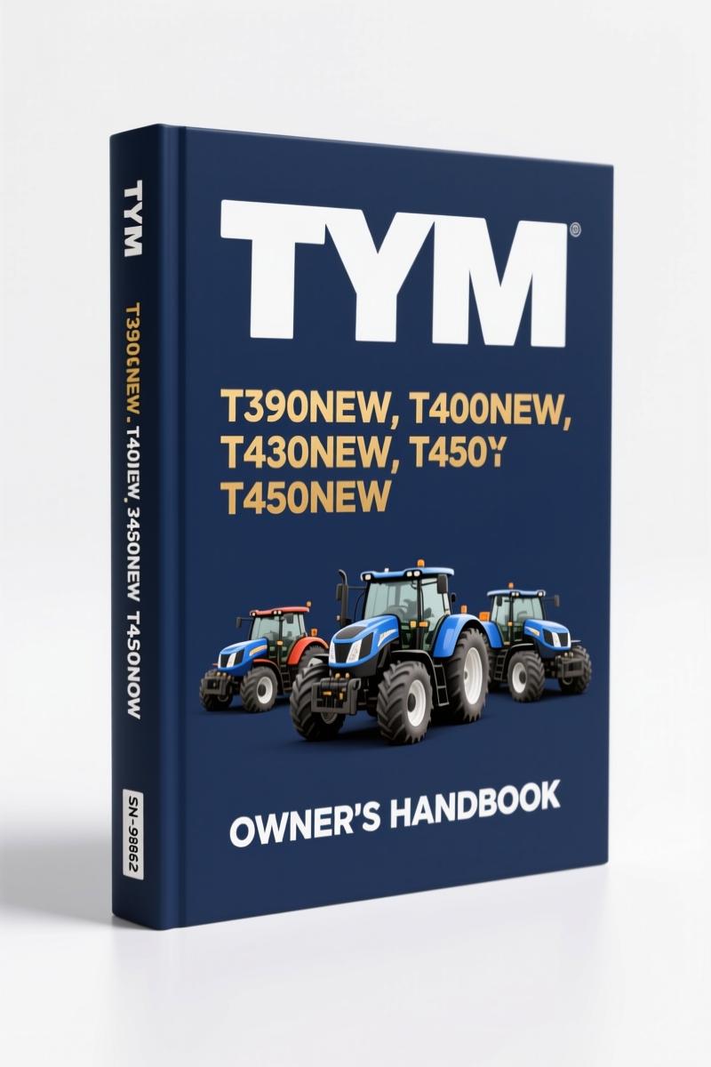 tym t390new, t400new, t430new, t450new operators manual, tym manual, tym t390new,