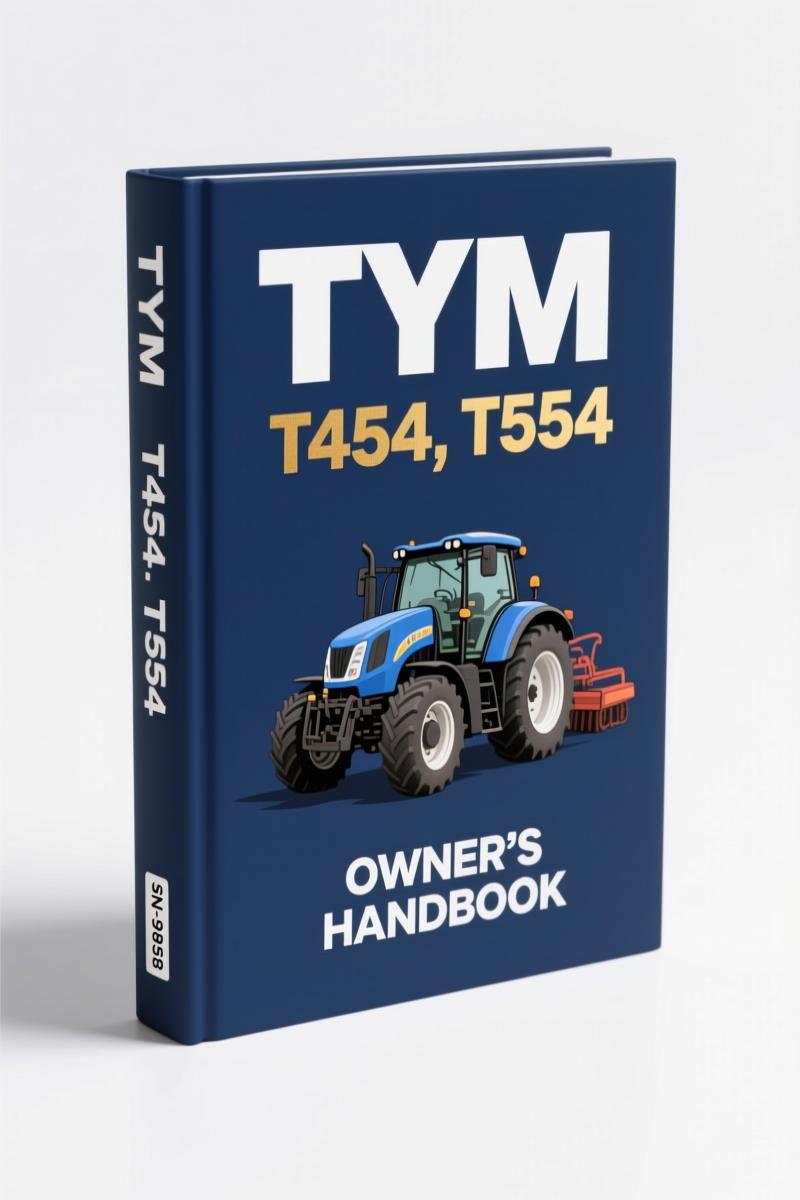 tym t454, t554 operators manual, tym manual, tym t454,