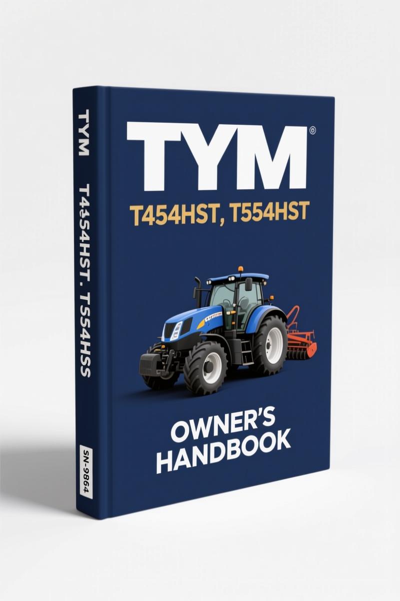 tym t454hst t554hst operators manual, tym manual, tym t454hst