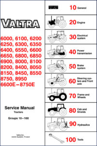 valtra valmet 6000, 6100, 6200, 6250, 6300 2005, valtra valmet service manual, valtra valmet valmet
