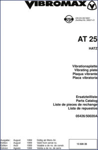 vibromax at 25 1999 parts catalog, vibromax parts catalog, vibromax at