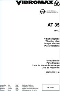 vibromax at 35 1997 parts catalog, vibromax parts catalog, vibromax at
