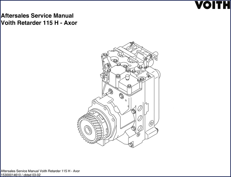 voith retarder 115 h service manual, voith service manual, voith retarder