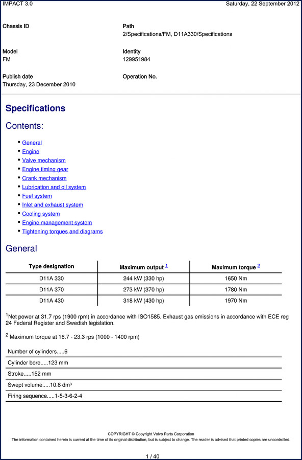 volvo trucks d11a 330, d11a 370, d11a 430, volvo trucks manual, volvo trucks trucks