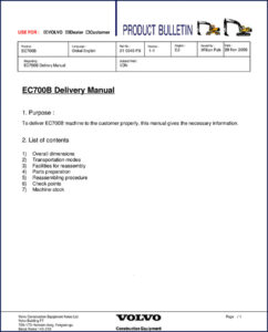 volvo ec700b 2005 technical manual, volvo trucks manual, volvo trucks ec700b