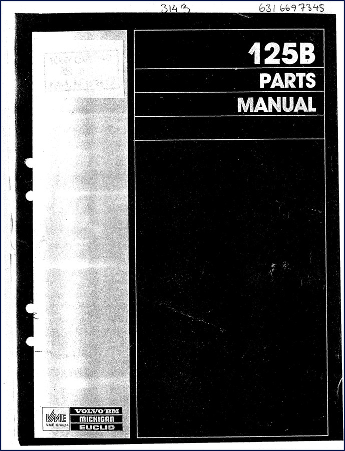 volvo michigan euclid 125b parts catalog, volvo michigan euclid parts catalog, volvo michigan euclid michigan