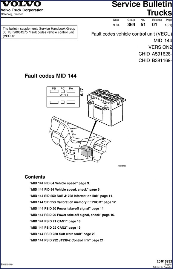 volvo trucks mid 144 technical manual, volvo trucks manual, volvo trucks trucks
