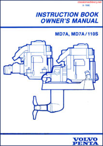 volvo penta md7a, md7a/110s 1980 user manual, volvo penta manual, volvo penta penta