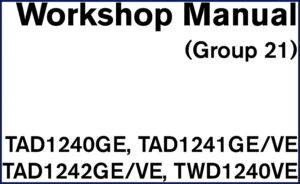 volvo penta tad1241ve twd1240ve workshop manual 114 pages, volvo penta workshop manual, volvo penta penta