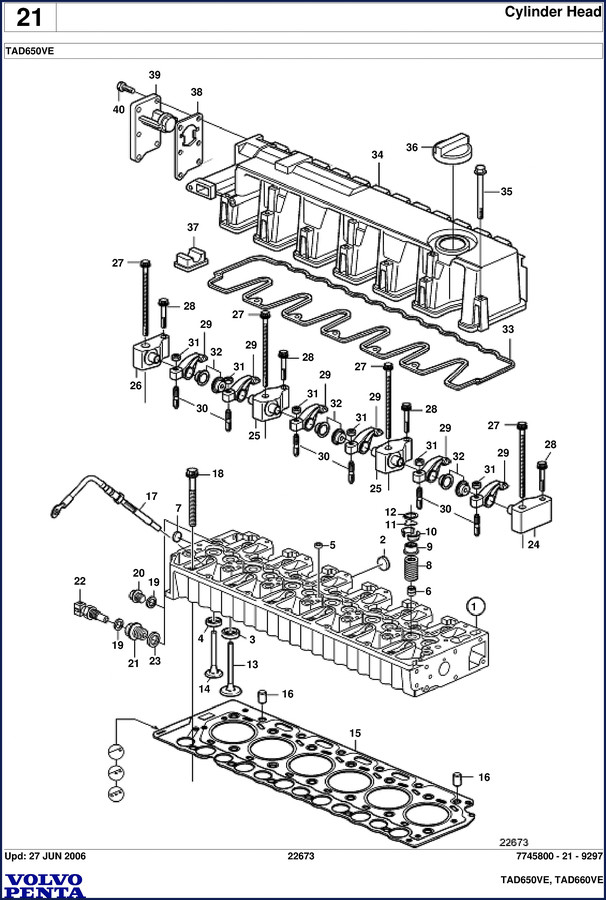 volvo penta tad650ve tad660ve 2006 parts catalog oem, volvo penta parts catalog, volvo penta penta