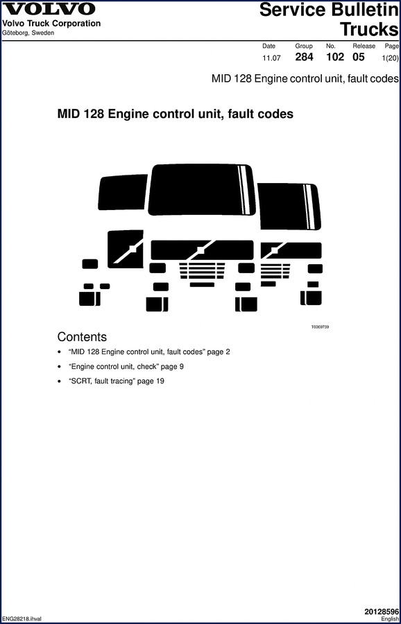 Volvo Trucks MID 128 2005 Technical Manual – Fault Code Guide 1 Volvo Trucks MID 128 2005 Technical Manual – Fault Code Guide – OEM Service Manual