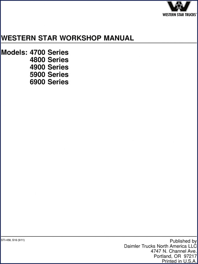 western star 4700, western star manual, western star star