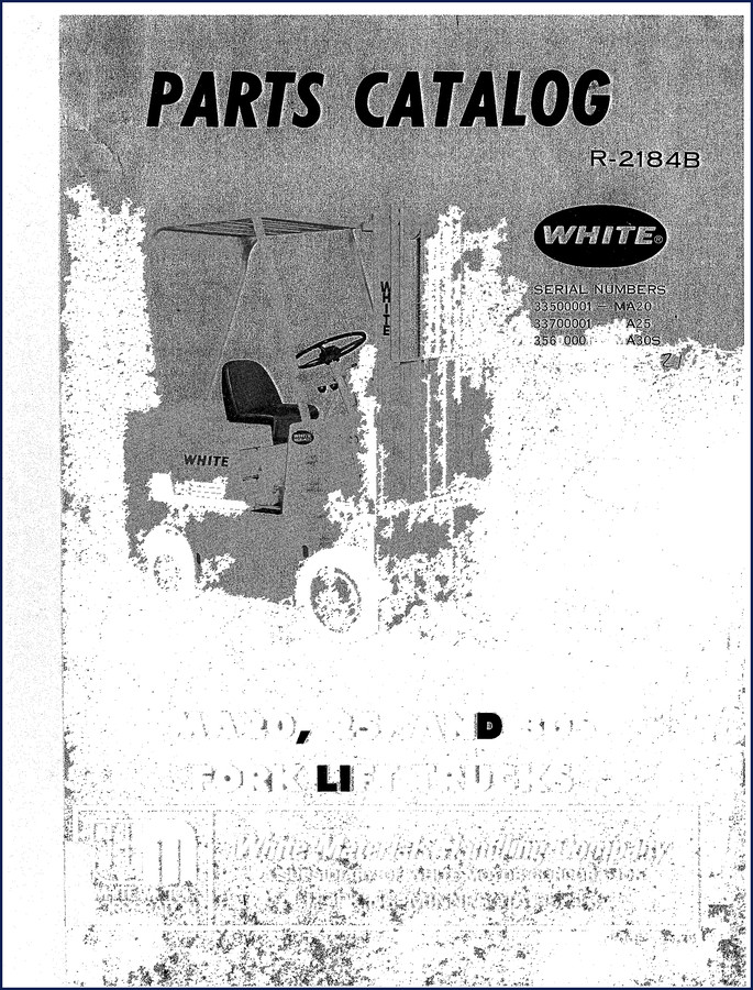 white ma20, a25, a30s parts catalog, white parts catalog, white ma20,