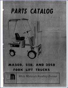 white ma20b, 25b, 30sb 1979 parts catalog, white parts catalog, white ma20b,