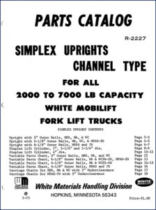 white mobilift msb, ma, wc, my40, my70 1973, white mobilift parts catalog, white mobilift mobilift
