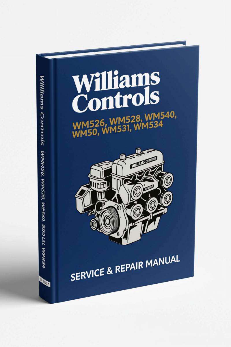 williams controls parts catalog for wm526, wm528, wm540,, williams controls parts catalog, williams controls controls