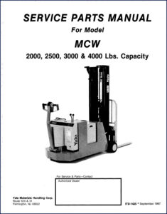 yale 2000, 2500, 3000, 4000 1987 parts catalog, yale parts catalog, yale 2000,