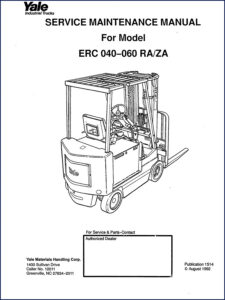 yale erc040, erc050, erc060 1992 service manual, yale service manual, yale erc040,