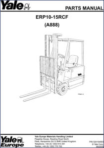 yale erp10rcf, erp15rcf 2006 parts catalog, yale parts catalog, yale erp10rcf,