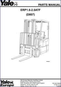 yale erp1.6 erp2.0 2006 parts catalog, yale parts catalog, yale erp1.6