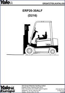 yale erp20 erp25 erp30 2006 parts catalog, yale parts catalog, yale erp20