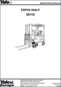 yale erp20alf, erp25alf, erp30alf 2006 parts catalog, yale parts catalog, yale erp20alf,