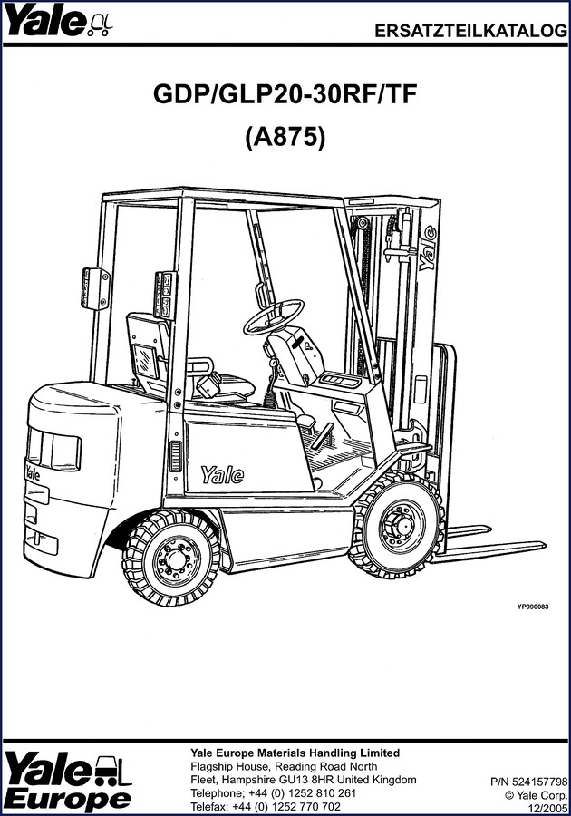 yale glp20, gdp20, gdp30, glp30 2008 parts catalog, yale parts catalog, yale glp20,