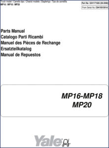 yale mp16 mp18 mp20 2006 parts catalog, yale parts catalog, yale mp16