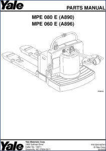 2002 yale mpe 080/060 parts manual, manual,  yale