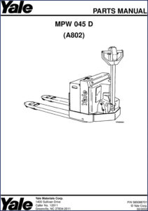 yale mpw 045 d 2002 parts catalog, yale parts catalog, yale mpw