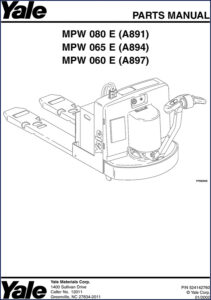 yale mpw 080 e, mpw 065 e, mpw, yale parts catalog, yale mpw