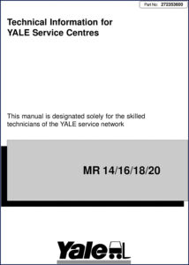 yale mr14 mr16 mr20 mr18 service manual, yale service manual, yale mr14