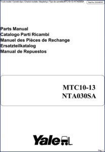yale mtc10, mtc13, nta030sa parts catalog, yale parts catalog, yale mtc10,