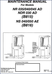 yale nr035 nr040 nr045 ndr030 ns040 1998 service, yale service manual, yale nr035