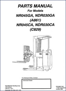 yale nr045ga ndr030ga nr045ca ndr030ca 2000 parts catalog, yale parts catalog, yale nr045ga